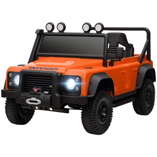 Kids Ride On Truck, Remote Control, Spring Suspension, LED Lights, 3 Speed, Ages 3-5, Orange Electric Toy Cars Orange at Gallery Canada