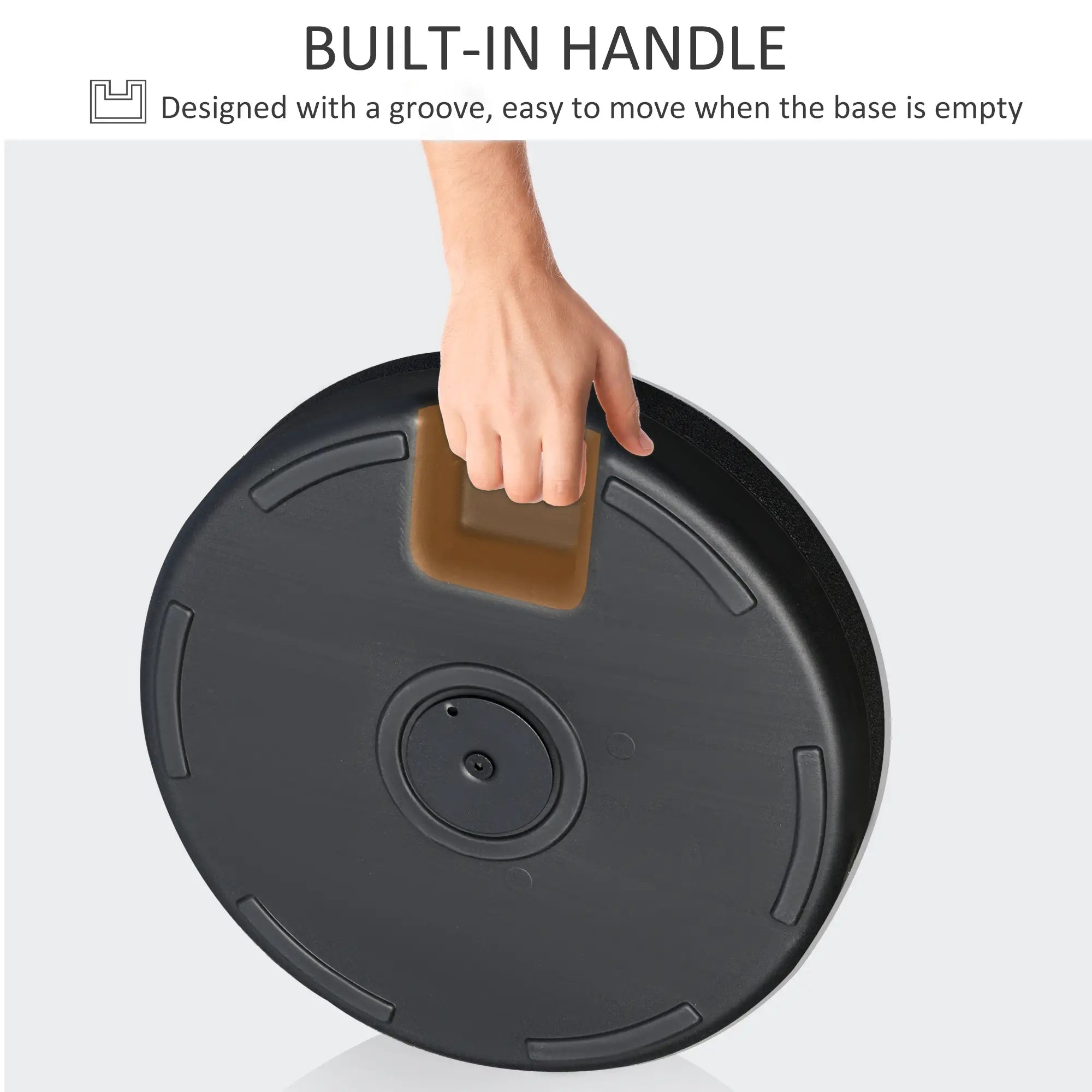 48 lb Heavy Duty Patio Umbrella Base, Water Filled Stand, Black Umbrella Bases at Gallery Canada