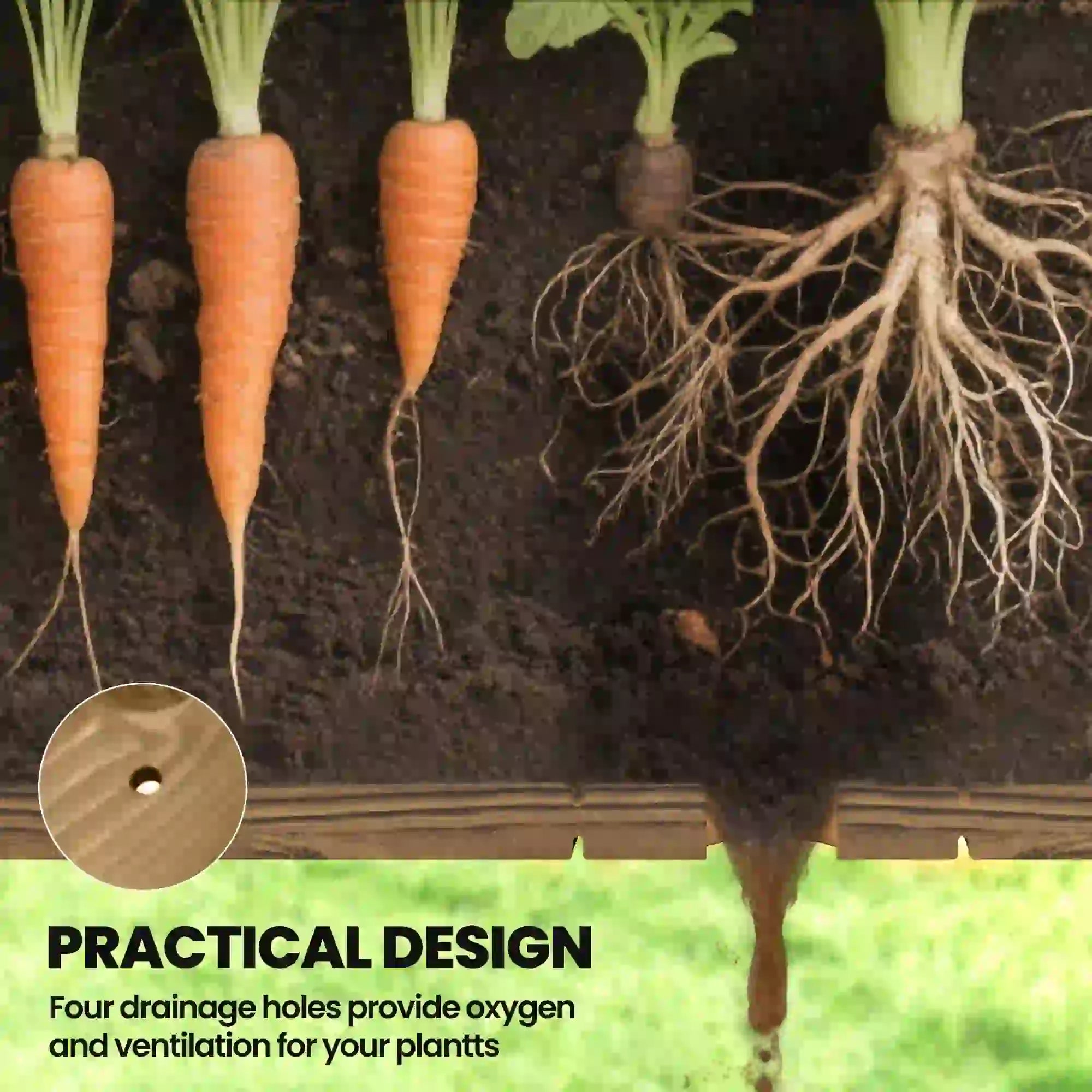 Elevated Planter Box With Legs, Storage Shelf, Raised Garden Bed, Carbonized Elevated Garden Beds at Gallery Canada