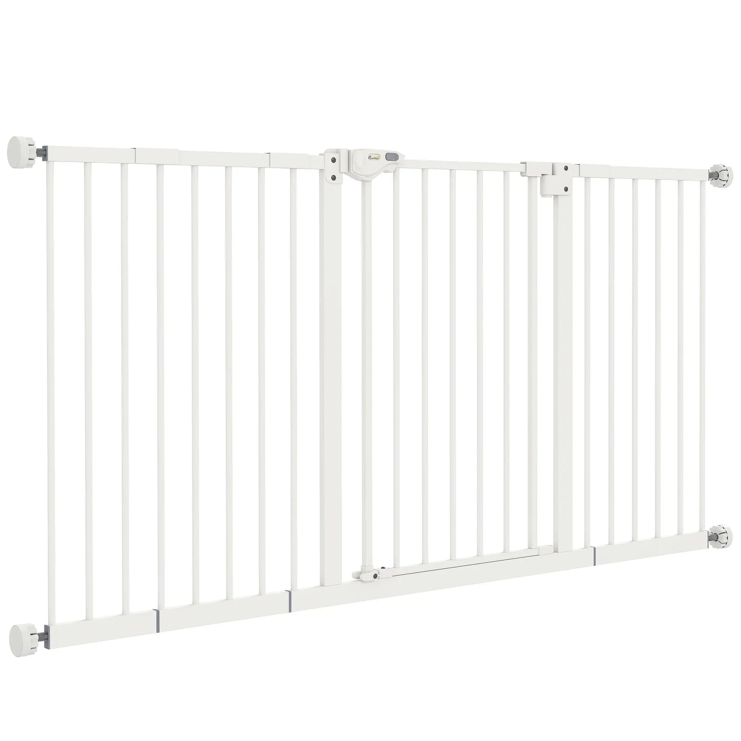 30 Inch Pet Gate with Door, 7", 8", 12" Extensions Kit Houses, Kennels & Pens White at Gallery Canada