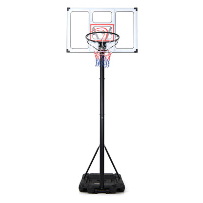 Basketball Hoop, 4.1-10 Ft Adjustable, Heavy Duty Base Sport Equipments Black & White at Gallery Canada