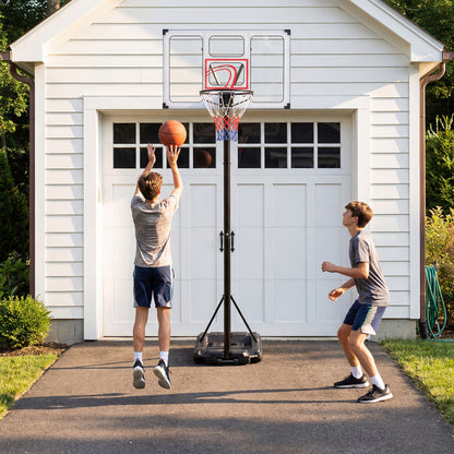 Basketball Hoop, 4.1-10 Ft Adjustable, Heavy Duty Base Sport Equipments at Gallery Canada