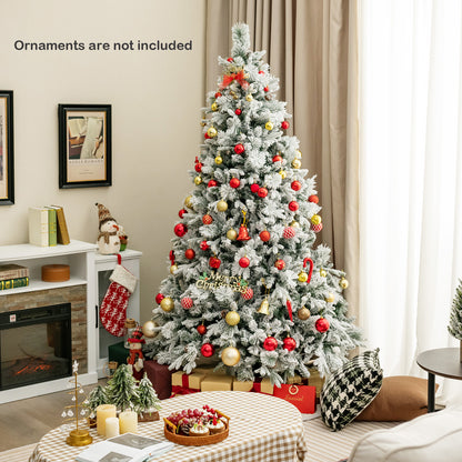 Artificial Christmas Tree With Pine Needles, LED Lights, 7 Ft, Green Christmas Tree at Gallery Canada
