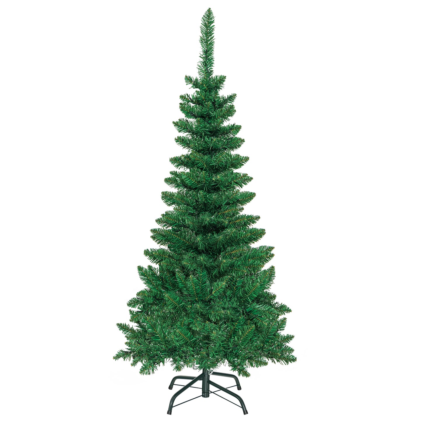 4.5 ft Pre-Lit Artificial Fir Pencil Christmas Tree, LED Warm White, Green Christmas Tree at Gallery Canada