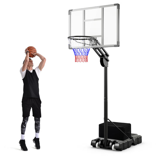 Adjustable Basketball Hoop, 4.9-10 Feet, Shatterproof Backboard Sport Equipments Options at Gallery Canada