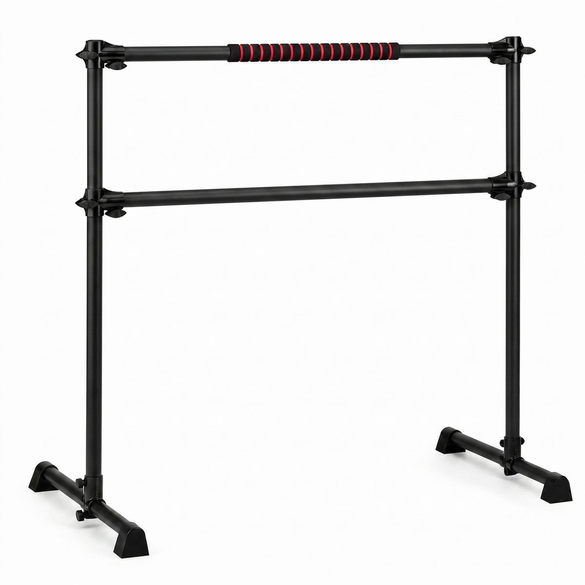 Barre de ballet portable de 4 pieds, hauteur réglable, noir