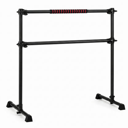 Barre de ballet portable de 4 pieds, hauteur réglable, noir