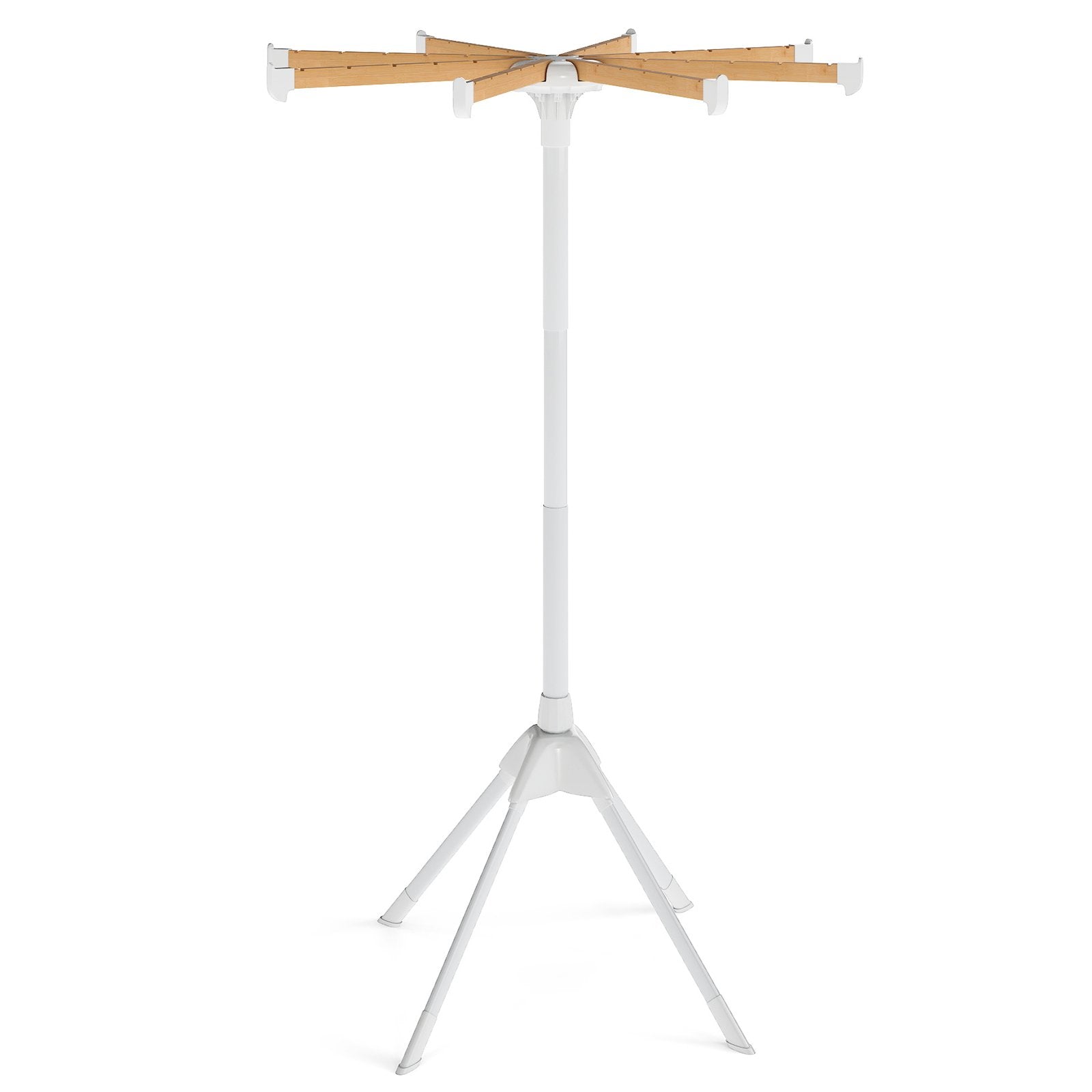 4 Legs Foldable Clothes Drying Rack with 8 Bamboo Hanging Rods and 40 Hanger Slots Drying Racks at Gallery Canada
