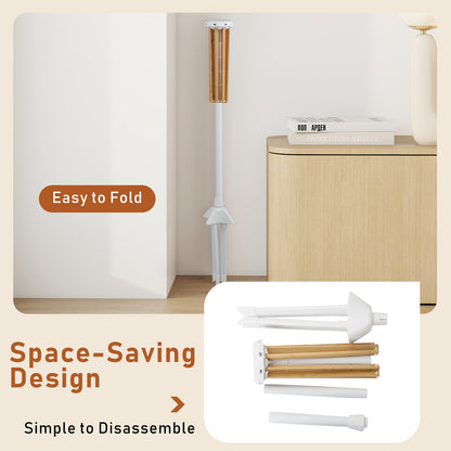Foldable Clothes Drying Rack, 8 Bamboo Rods, 40 Hanger Slots Drying Racks at Gallery Canada