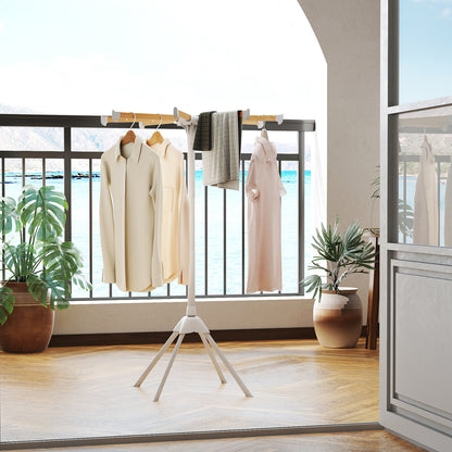 Foldable Clothes Drying Rack, 8 Bamboo Rods, 40 Hanger Slots Drying Racks at Gallery Canada
