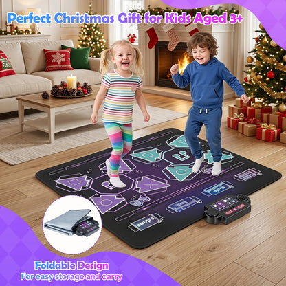 Tapis de danse électronique pour enfants, 4 modes, 8 niveaux, 8 chansons