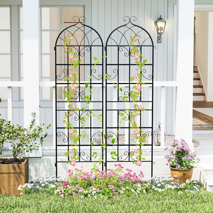 71" X 20" Metal Garden Trellis For Climbing Plants, 4 Pack Plant Supports at Gallery Canada