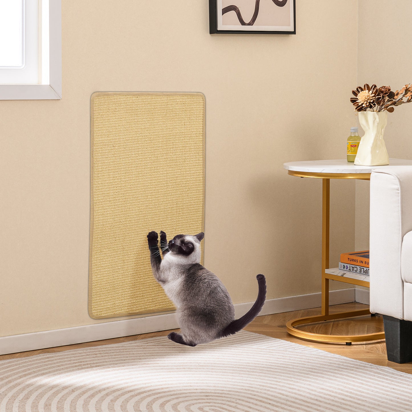 Cat Scratcher Mat Set, 4 Pieces, 32 x 20 Inch, Natural Cat Trees Condos & Scratchers at Gallery Canada