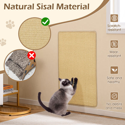 Cat Scratcher Mat Set, 4 Pieces, 32 x 20 Inch, Natural Cat Trees Condos & Scratchers at Gallery Canada