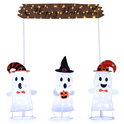4 Pieces Halloween Decoration Pop up Ghosts with Gate and LED Lights Halloween Options at Gallery Canada