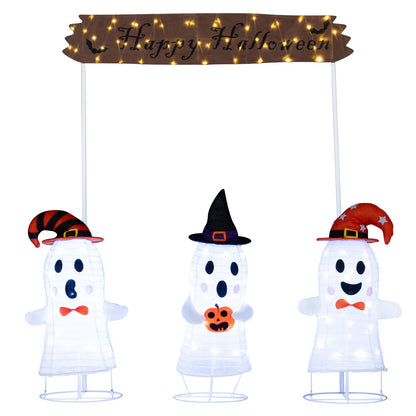 4 Pieces Halloween Decoration Pop up Ghosts with Gate and LED Lights Halloween at Gallery Canada