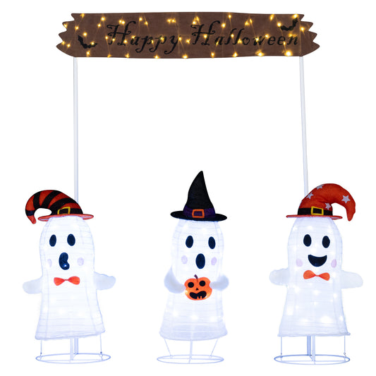 4 Pieces Halloween Decoration Pop up Ghosts with Gate and LED Lights Halloween Options at Gallery Canada
