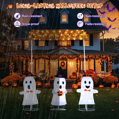4 Pieces Halloween Decoration Pop up Ghosts with Gate and LED Lights Halloween at Gallery Canada