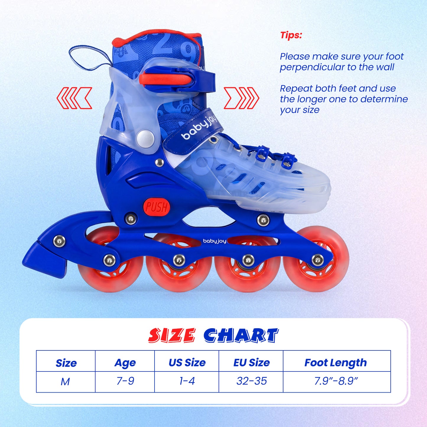 Adjustable Kids Inline Skates, Light Up Wheels, Blue Toy Sports at Gallery Canada