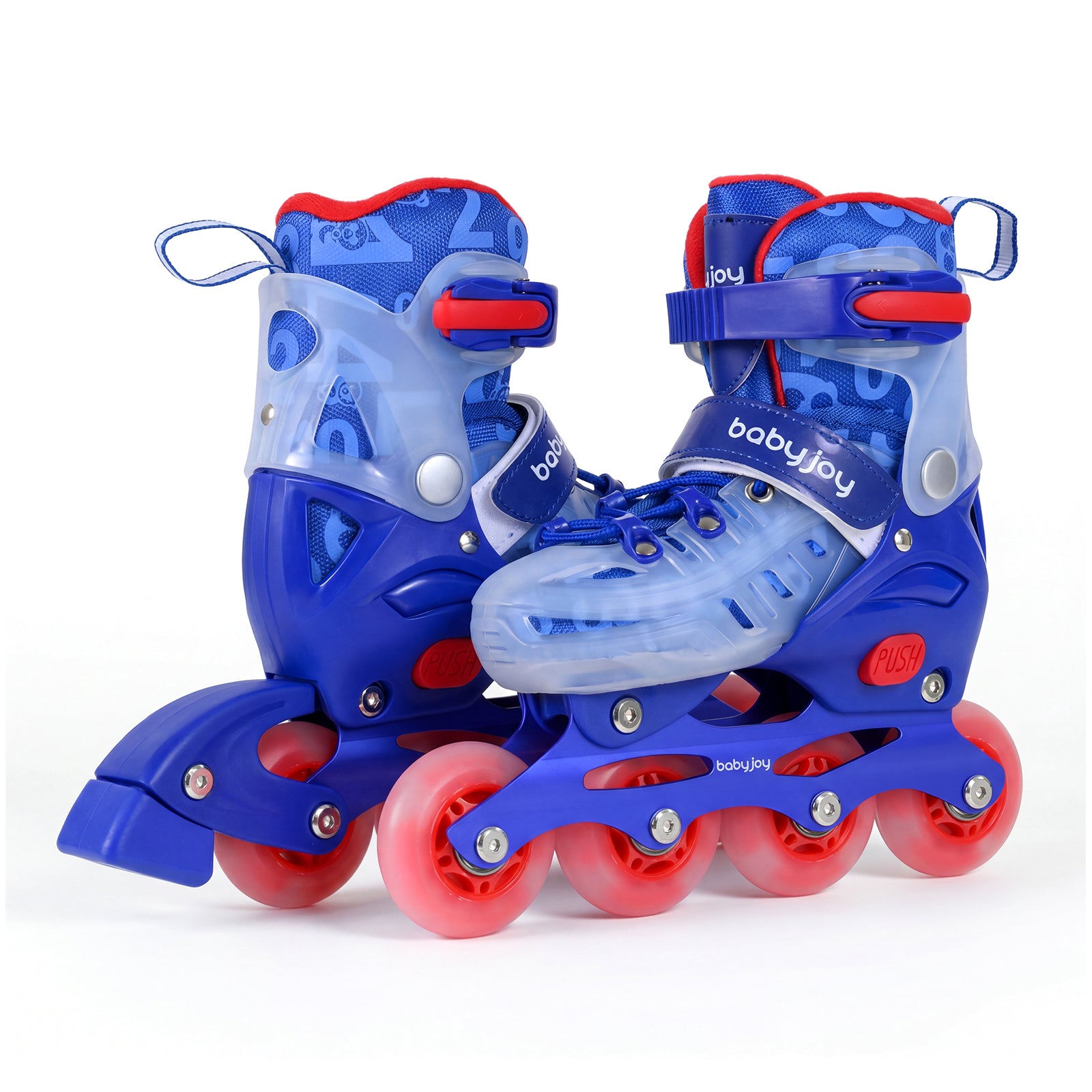 Kids Inline Skates, 4-Size Adjustable, Ages 5-7, Blue Toy Sports Blue at Gallery Canada
