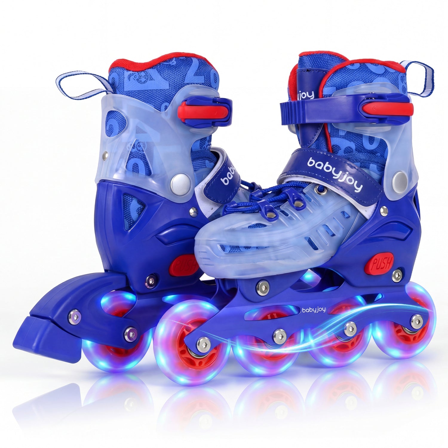 Kids Inline Skates, 4-Size Adjustable, Ages 5-7, Blue Toy Sports at Gallery Canada