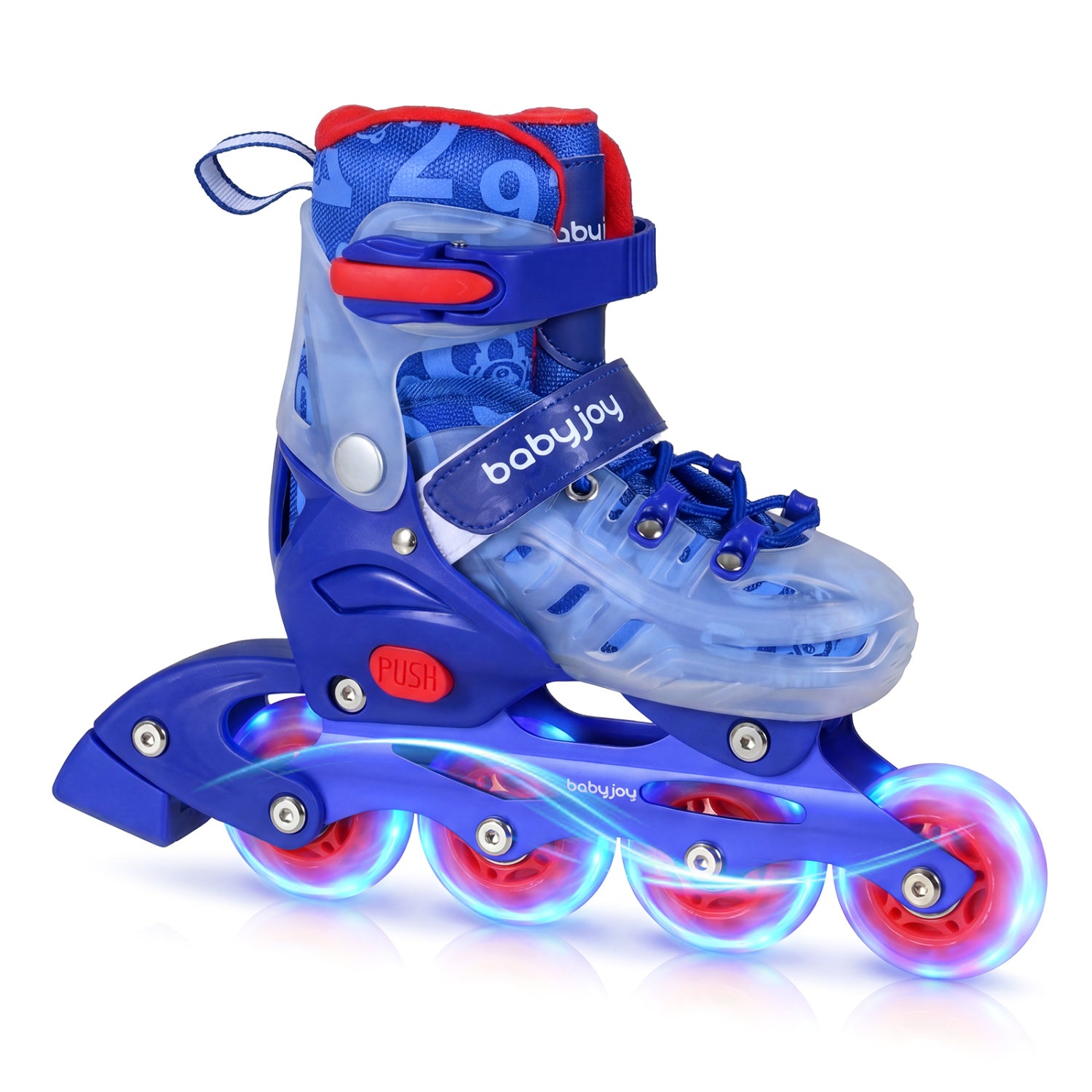 Kids Inline Skates, 4-Size Adjustable, Ages 5-7, Blue Toy Sports at Gallery Canada