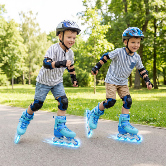 Adjustable Light-Up Inline Skates, Sizes 5-7, Blue Toy Sports Blue at Gallery Canada
