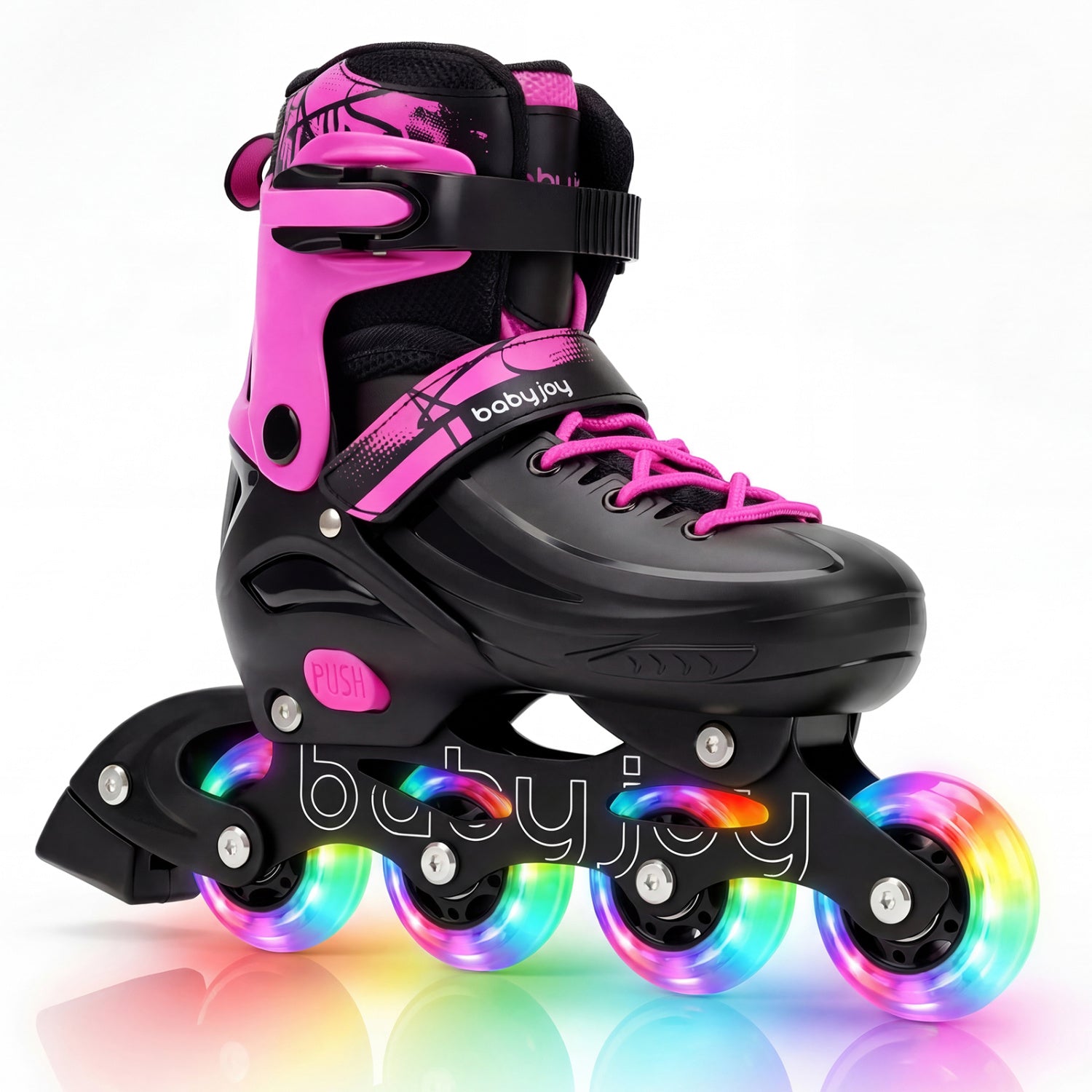 Adjustable Light-Up Inline Skates, Ages 5-7, Pink Toy Sports at Gallery Canada