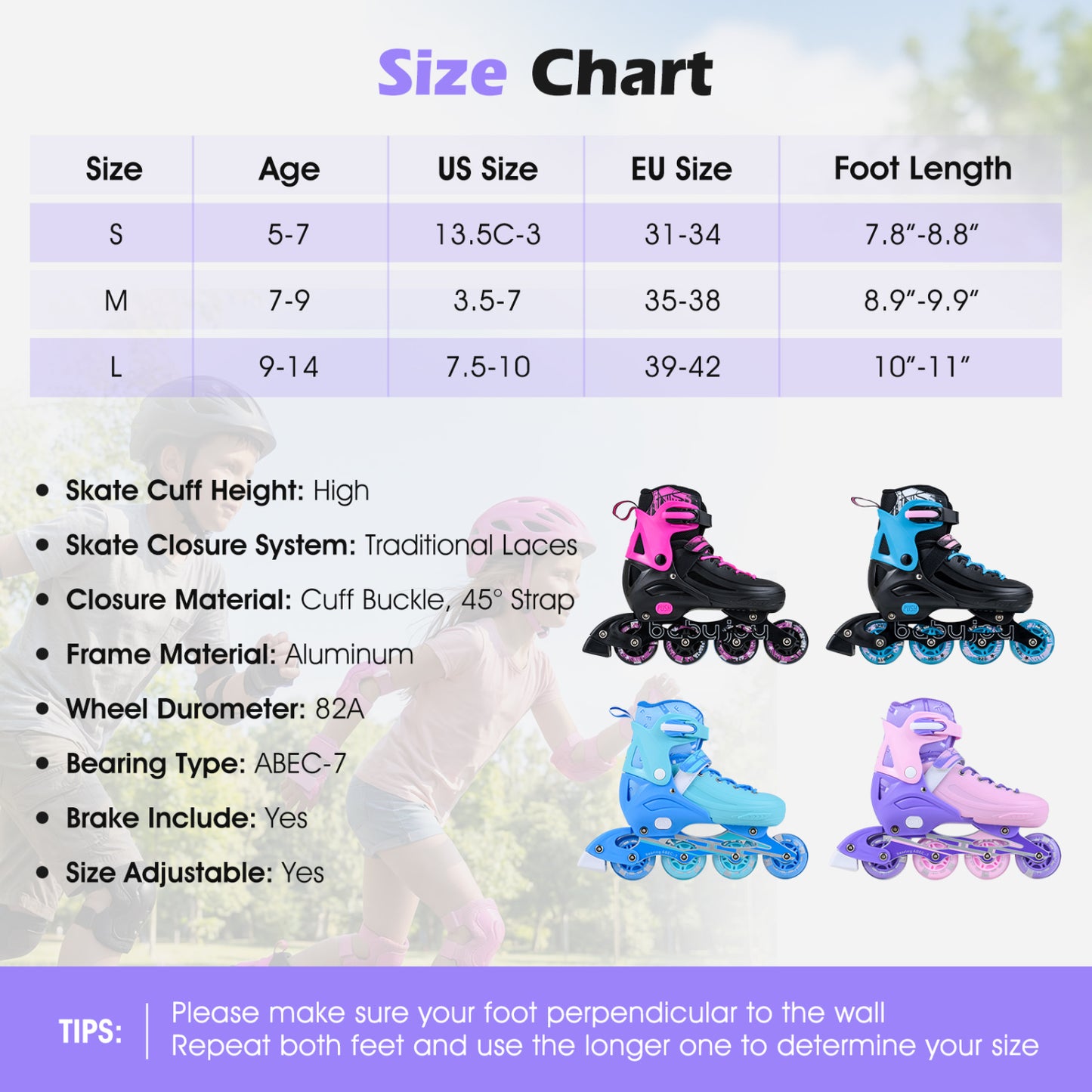Adjustable Light-Up Inline Skates, Toddlers 5-7, Purple Toy Sports at Gallery Canada
