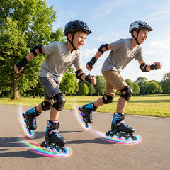 Light-Up Adjustable Inline Skates, 4-Size, Ages 7-9, Black Toy Sports Black at Gallery Canada