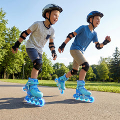 Light-Up Kids Inline Skates, 4-Size Adjustable, Ages 7-9, Blue Toy Sports Blue at Gallery Canada