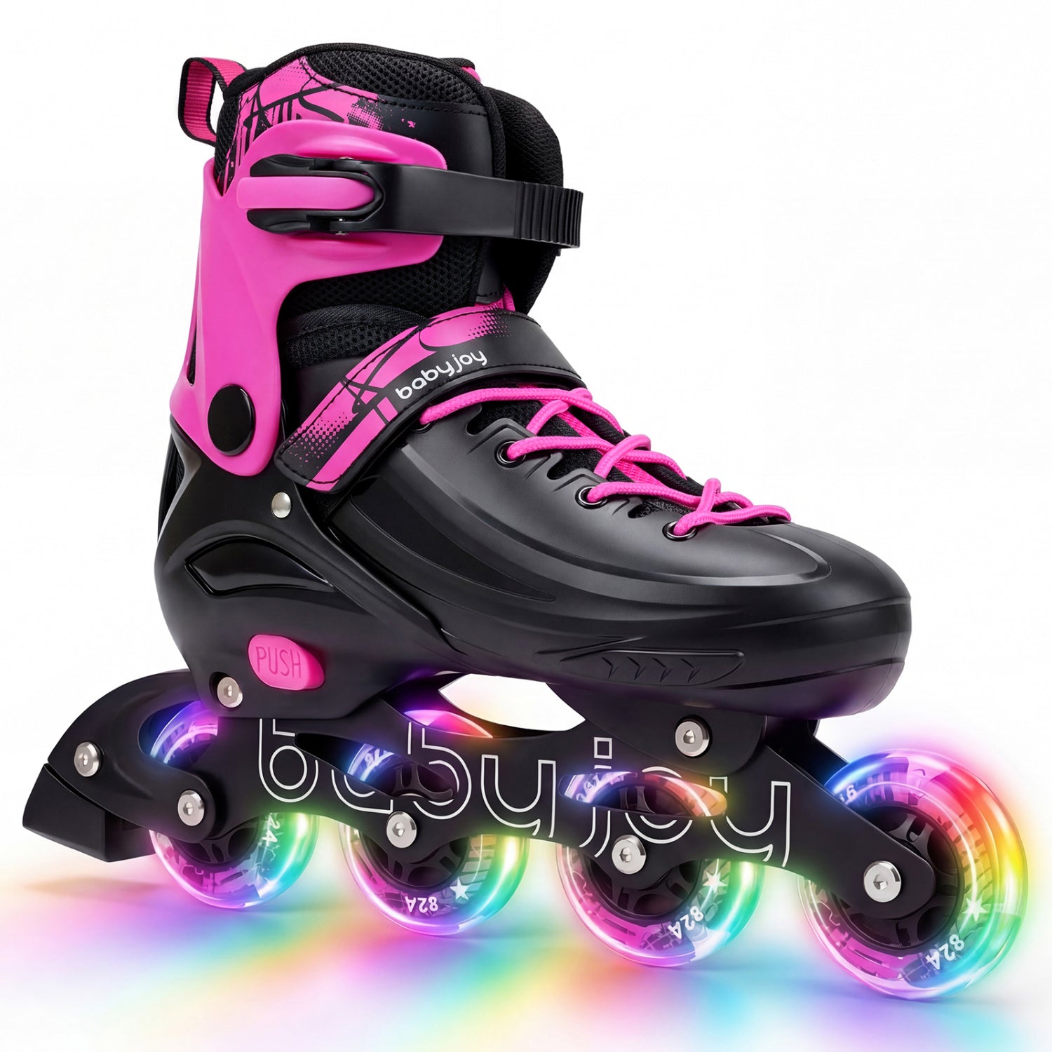 Light-Up Adjustable Inline Skates, 4-Size, Ages 7-9, Pink Toy Sports at Gallery Canada
