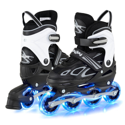 4 Sizes Adjustable Blade Roller with Light-up Wheels for Youth, Black Toy Sports at Gallery Canada