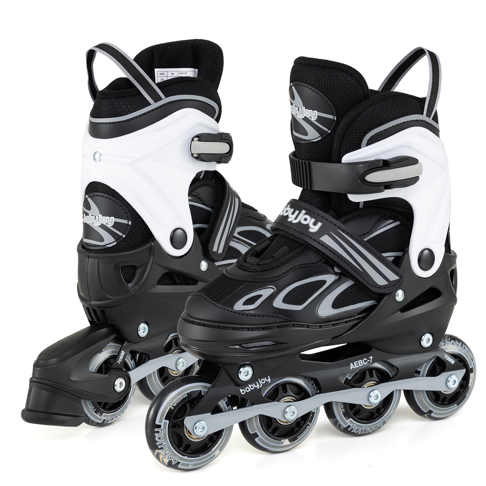 4 Sizes Adjustable Blade Roller with Light-up Wheels for Youth, Black Toy Sports at Gallery Canada