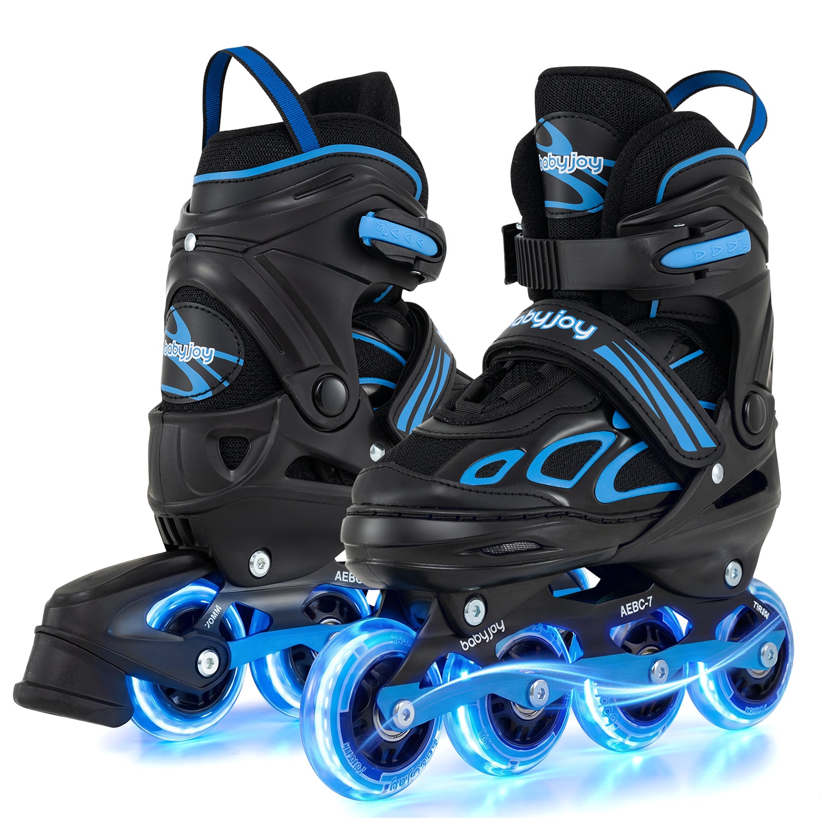 4 Sizes Adjustable Blade Roller with Light-up Wheels for Youth, Blue Toy Sports at Gallery Canada