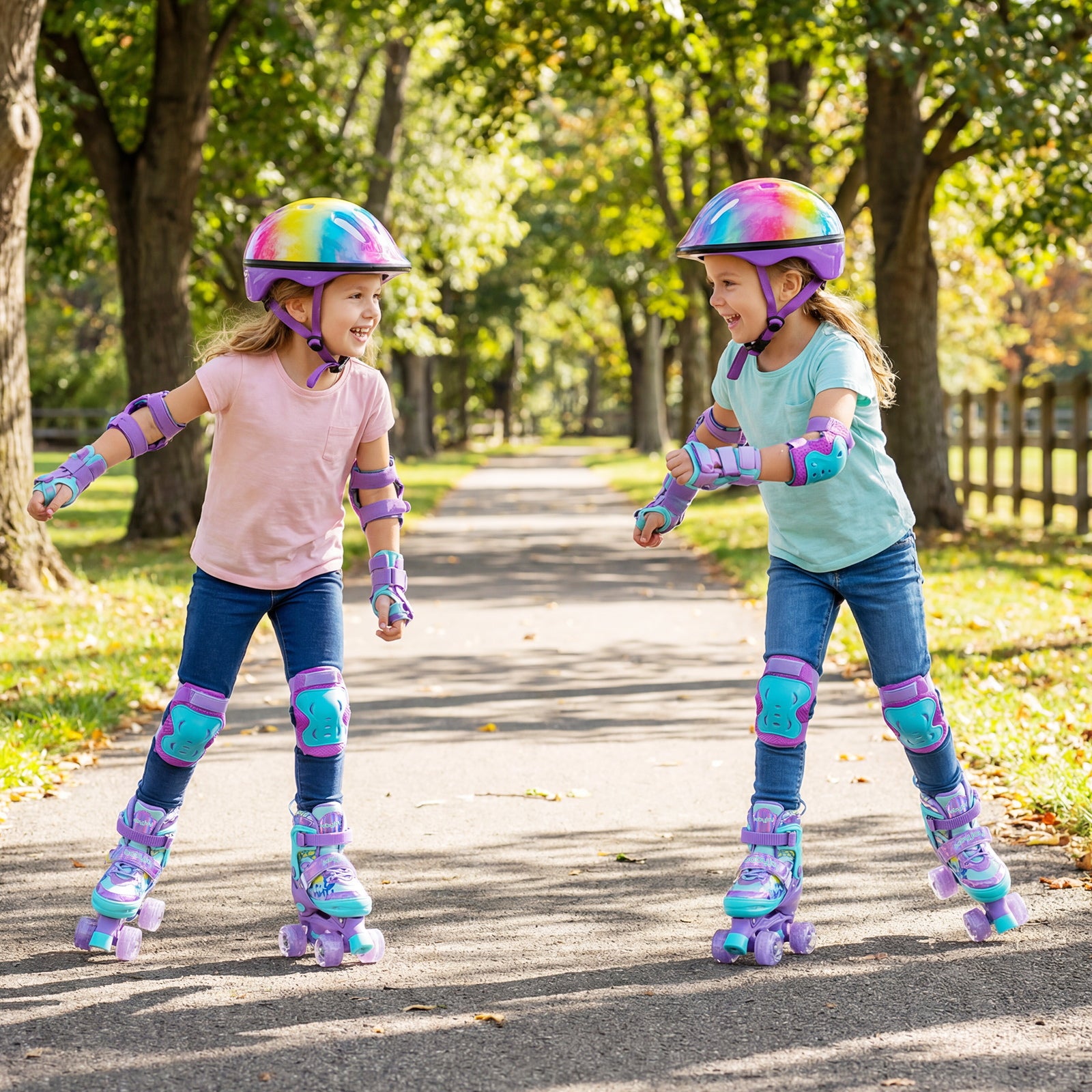 Kids Adjustable Roller Skates, Light-Up Wheels, Size S, Purple Toy Sports at Gallery Canada