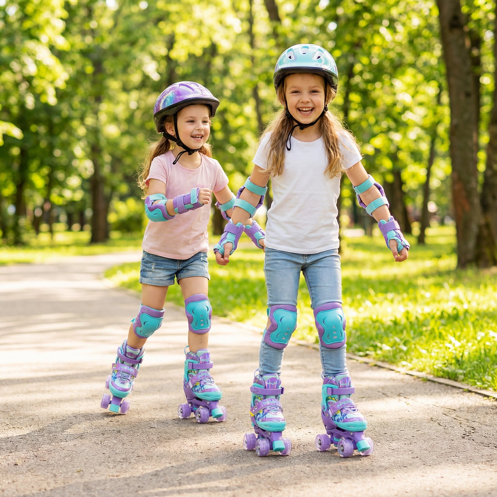 Kids Adjustable Roller Skates, Light-Up Wheels, Size S, Purple Toy Sports at Gallery Canada