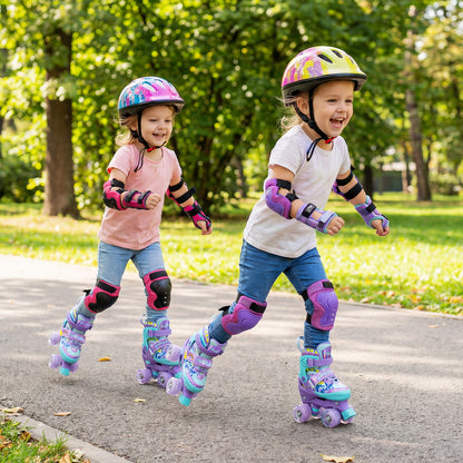 Adjustable Kids Roller Skates, Light-Up Wheels, Purple Toy Sports at Gallery Canada