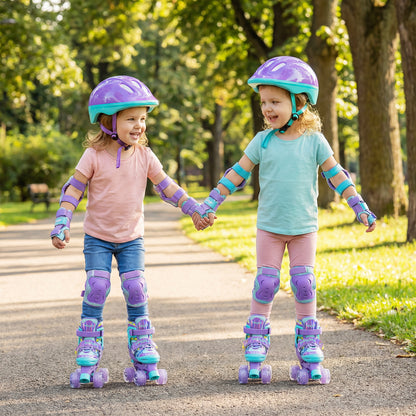 Adjustable Kids Roller Skates, Light-Up Wheels, Purple Toy Sports at Gallery Canada
