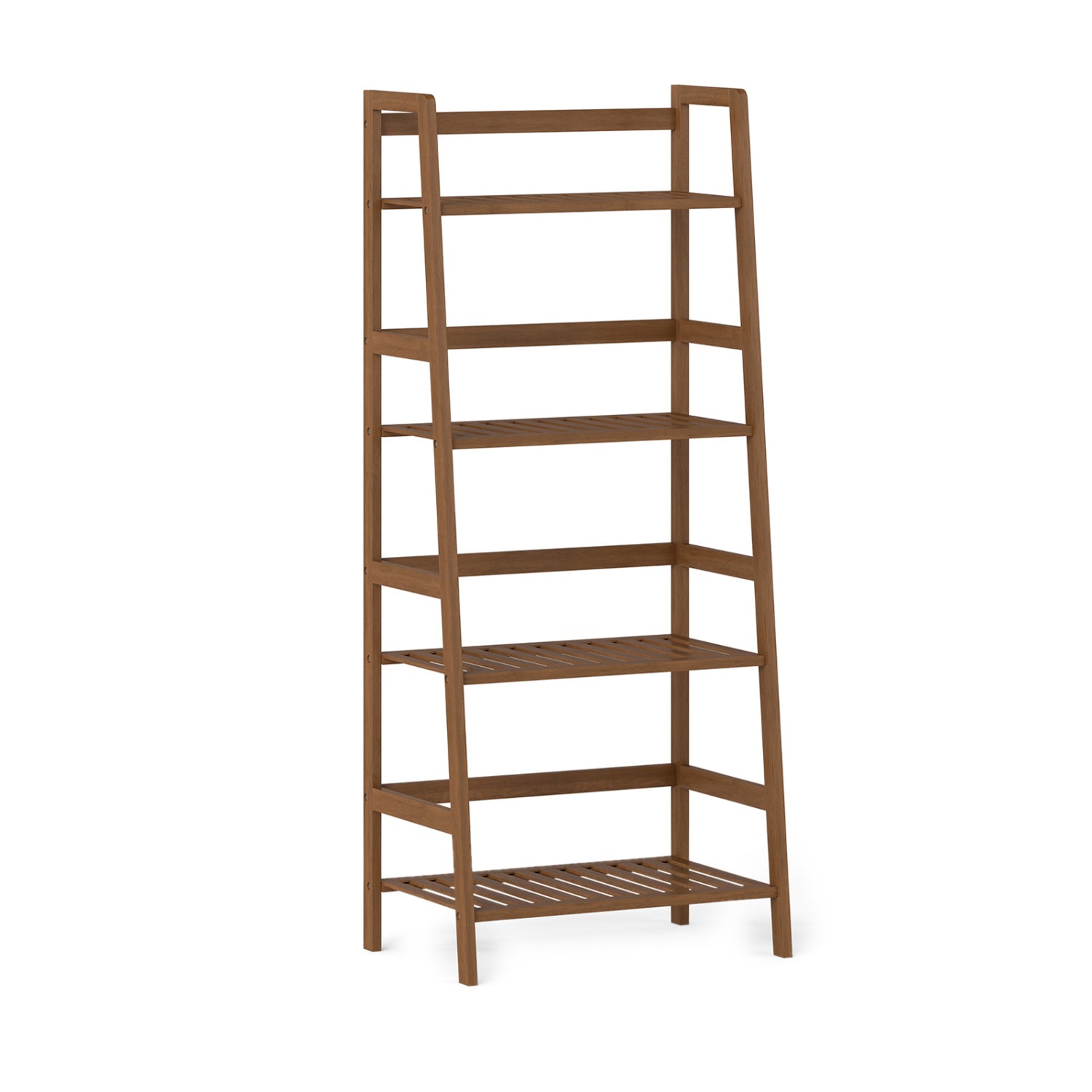 4-Tier Bamboo Plant Rack With Guardrails, Walnut Plant Stands at Gallery Canada