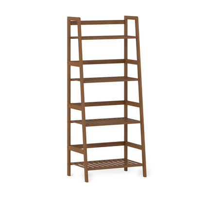 4-Tier Bamboo Plant Rack With Guardrails, Walnut Plant Stands at Gallery Canada