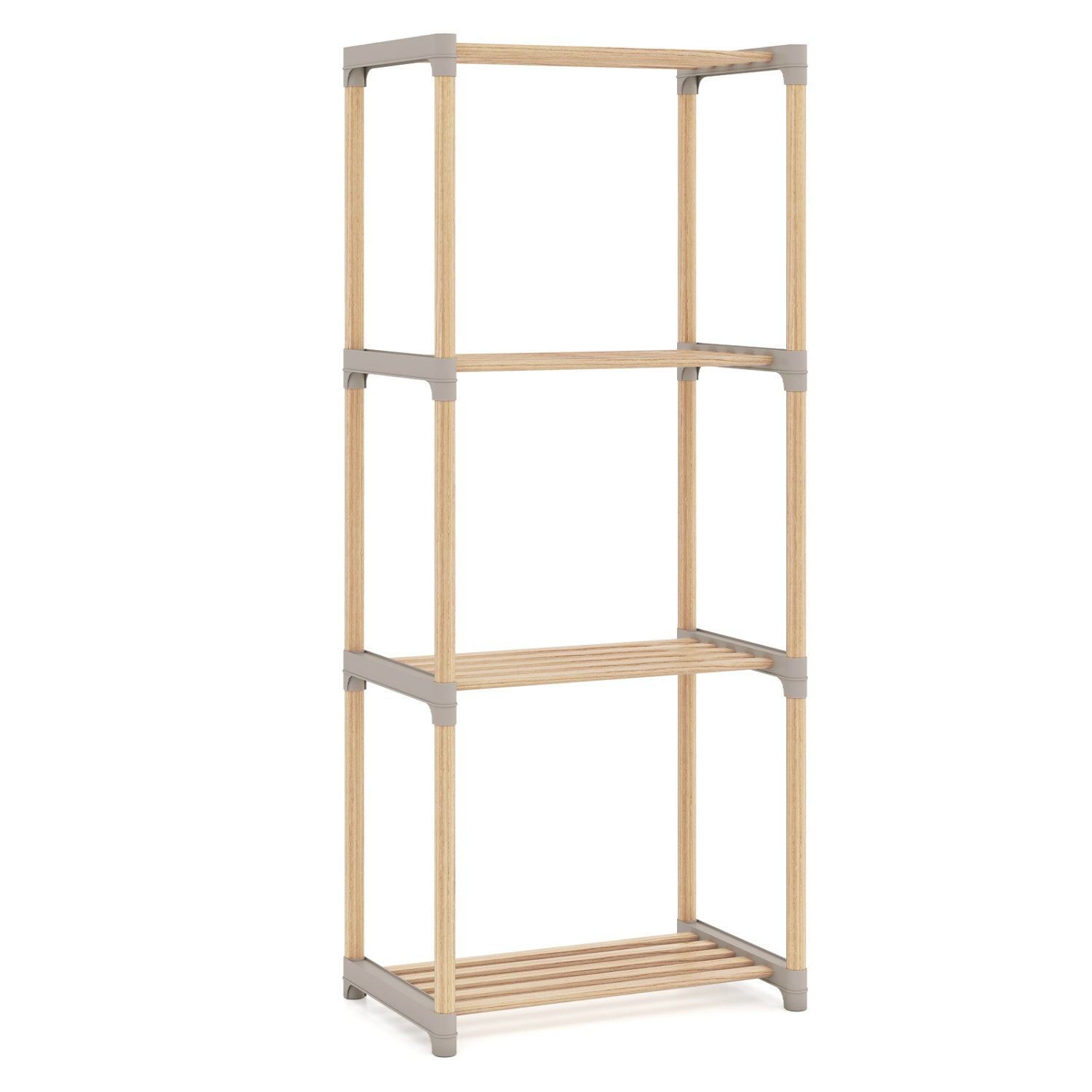 4-Tier Bookshelf With Open Shelves, Home Office Bathroom Bookcases at Gallery Canada