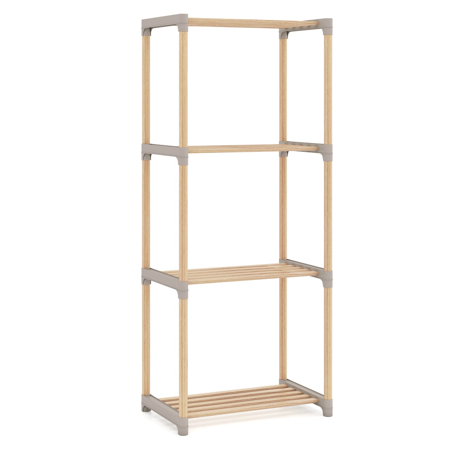 4-Tier Bookshelf With Open Shelves, Home Office Bathroom Bookcases at Gallery Canada