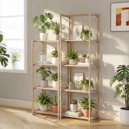 4-Tier Bookshelf With Open Shelves, Home Office Bathroom Bookcases at Gallery Canada