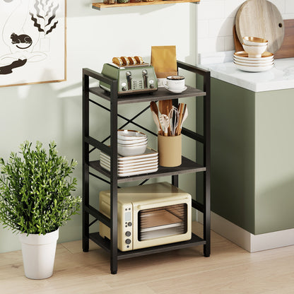 4-Tier Bookshelf, Metal Frame, Wooden Racks, For Study, Oak Bookcases at Gallery Canada