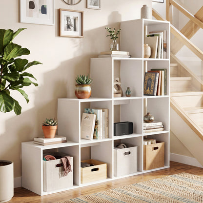 4-Tier Bookshelf With 2 Anti-Tipping Kits, White