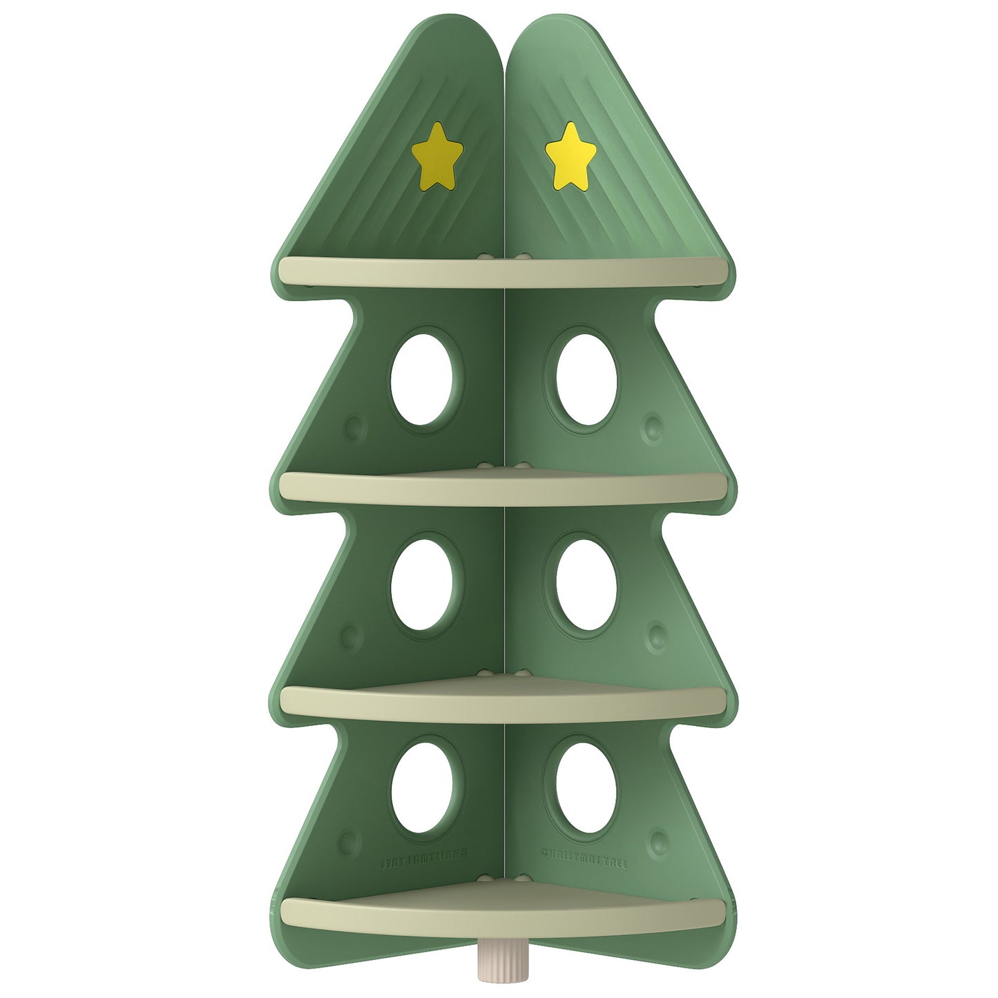 4-Tier Kids Corner Bookshelf Baby Display Shelf for Kids Room, Green Kids Storage at Gallery Canada