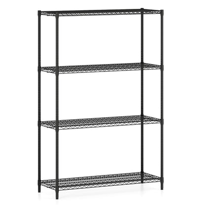 4-Tier Metal Storage Shelving Unit with V-Shaped Wire Rack-DK, Black Baker's Racks Black at Gallery Canada