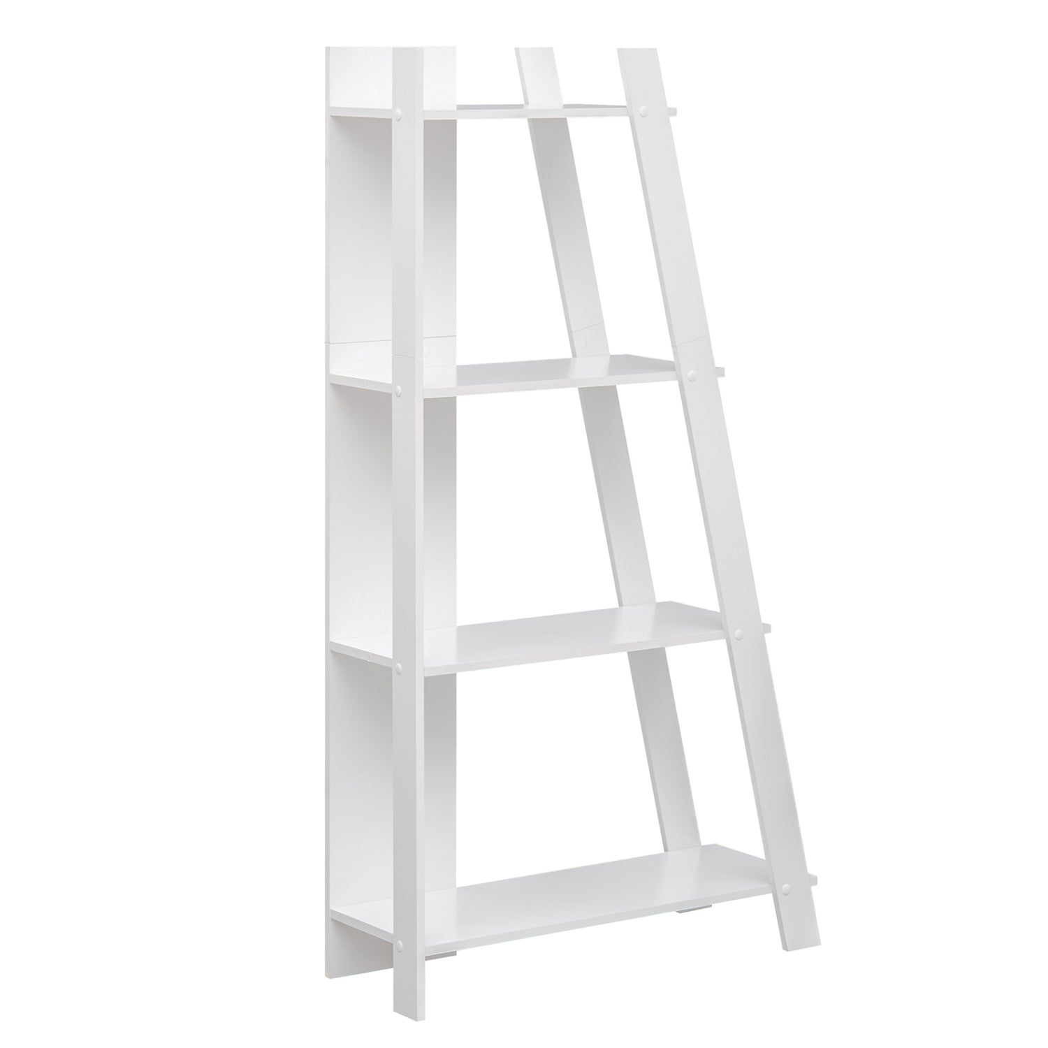 4-Tier Modern Bookshelf Wooden Vertical Display Bookcases White at Gallery Canada