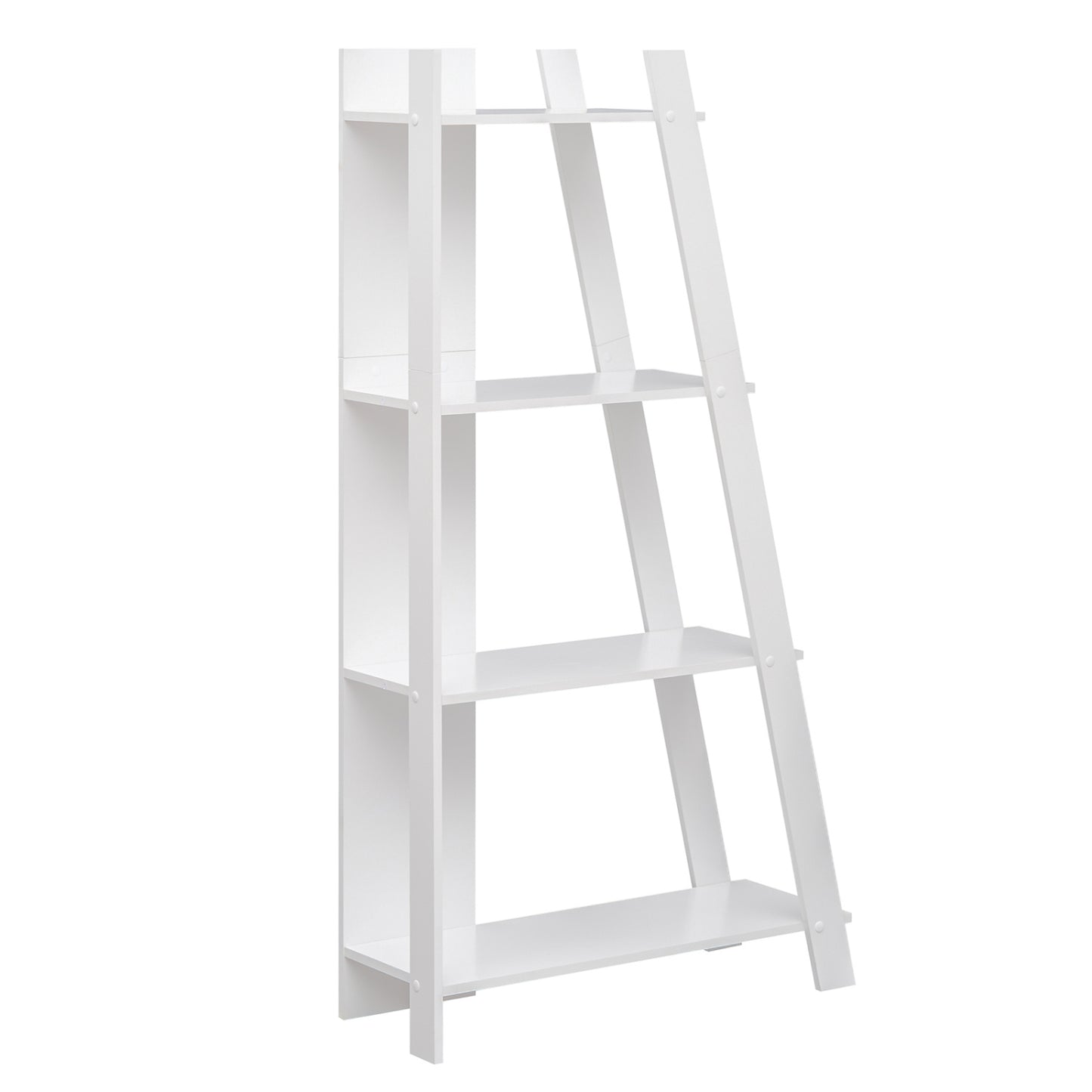 4-Tier Modern Bookshelf Wooden Vertical Display Bookcases White at Gallery Canada